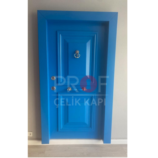 Kabartmalı Açık Mavi Daire Kapısı PRF603