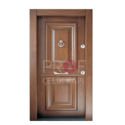 Kabartmalı Koyu Kahve Daire Kapısı PRF553