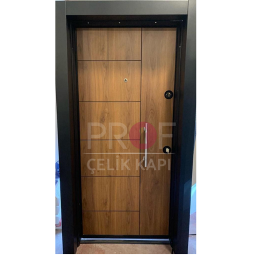 Siyah Kasa Ahşap Daire Kapısı PRF560