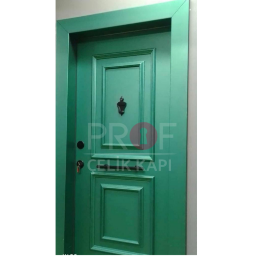 Kabartmalı Koyu Yeşil Daire Kapısı PRF571