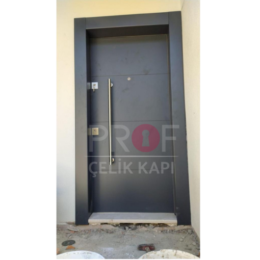 Kulp Detay Antrasit Daire Kapısı PRF574