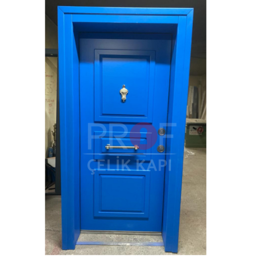 Kabartmalı Fosfor Mavi Daire Kapısı PRF584