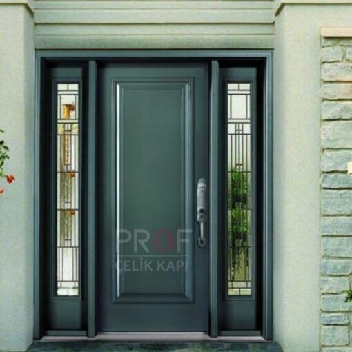 Kulp Tasarım Antrasit Villa Kapısı PRF235