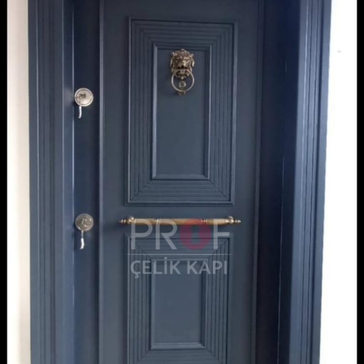 Klasik Antrasit Ahşap Villa Kapısı PRF274