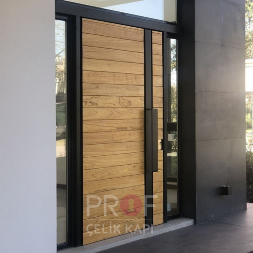 Ahşap Siyah Villa Kapısı PRF295