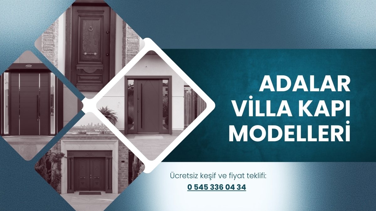 Adalar iklimine uygun suya ve tuza dayanıklı marin villa çelik kapı modeli